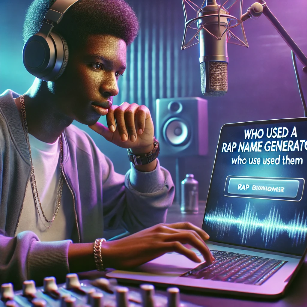 Who Used a Rap Name Generator?