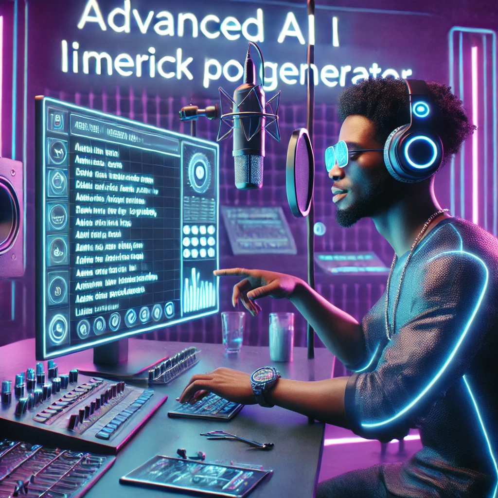 Crafting Witty Rhymes with an Advanced AI Limerick Poem Generator